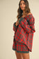 Plaid Long Sleeve Top and Shorts Set