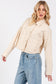 Tan Cropped Denim Jacket