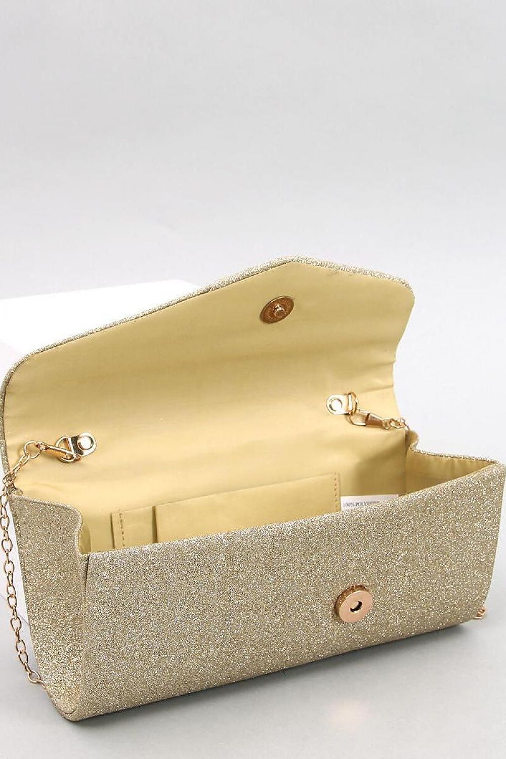 Gold Envelope Clutch Bag