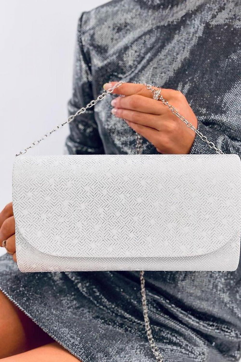 White Envelope Clutch Bag